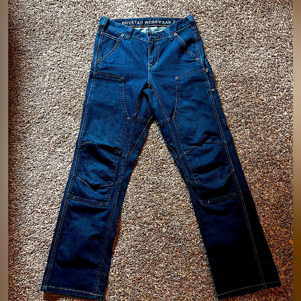 Britt Utility Reinforced Indigo Denim work pants